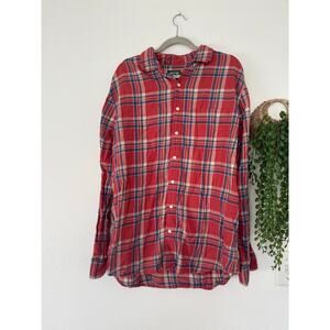 Men’s Red American Eagle Flannel XLT